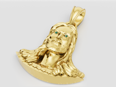 Jesus Pendant 3D प्रिंट मॉडल