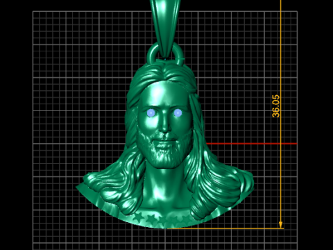 Jesus Pendant Model do druku 3D