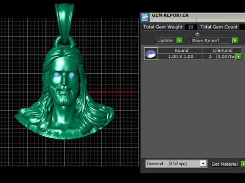 Jesus Pendant Model do druku 3D