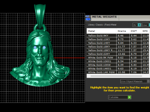 Jesus Pendant Model do druku 3D