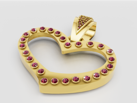 Heart Pendant Modelo de impresión 3D
