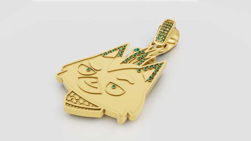 Cartoon Pendant 3D-Druckmodell .c4d .max .obj .3ds .fbx .stl .blend