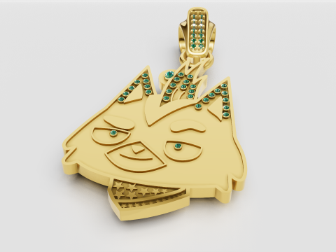 Cartoon Pendant 3D-Druckmodell