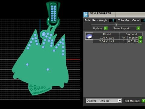 Cartoon Pendant 3D-Druckmodell