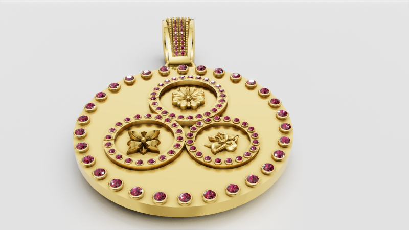 Custom Jewelry Design 3D Baskı Modeli .c4d .max .obj .3ds .fbx .stl .blend