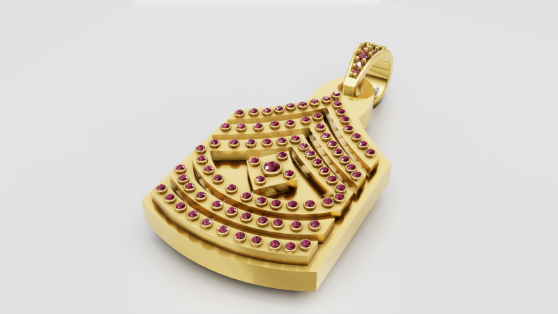 Pyramid Design Jewelry 3D 打印模型 .c4d .max .obj .3ds .fbx .stl .blend 
