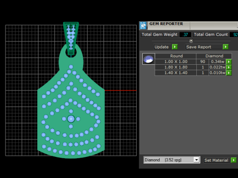 Pyramid Design Jewelry 3D 打印模型
