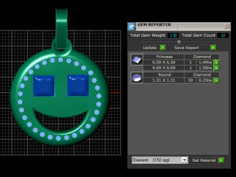 Smiley Face Pendant 3D-Druckmodell