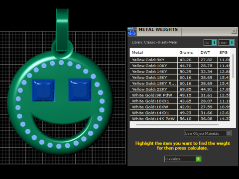 Smiley Face Pendant 3D-Druckmodell