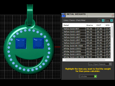 Smiley Face Pendant 3D Print Model