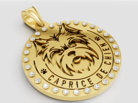 Custom Dog Jewelry Modello di stampa 3D