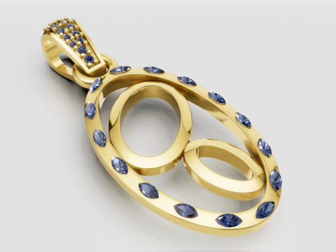 &Ccedil;ağdaş Kolye 3D Baskı Modeli