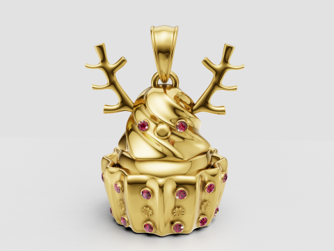 Reindeer Pendant 3D 打印模型