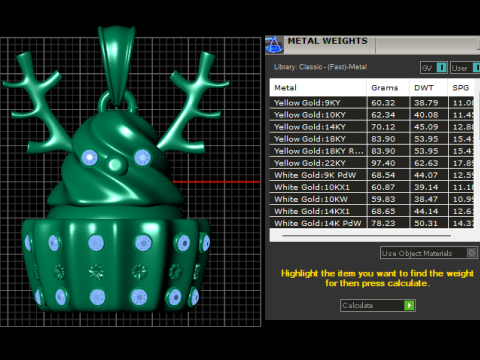 Reindeer Pendant 3D 打印模型