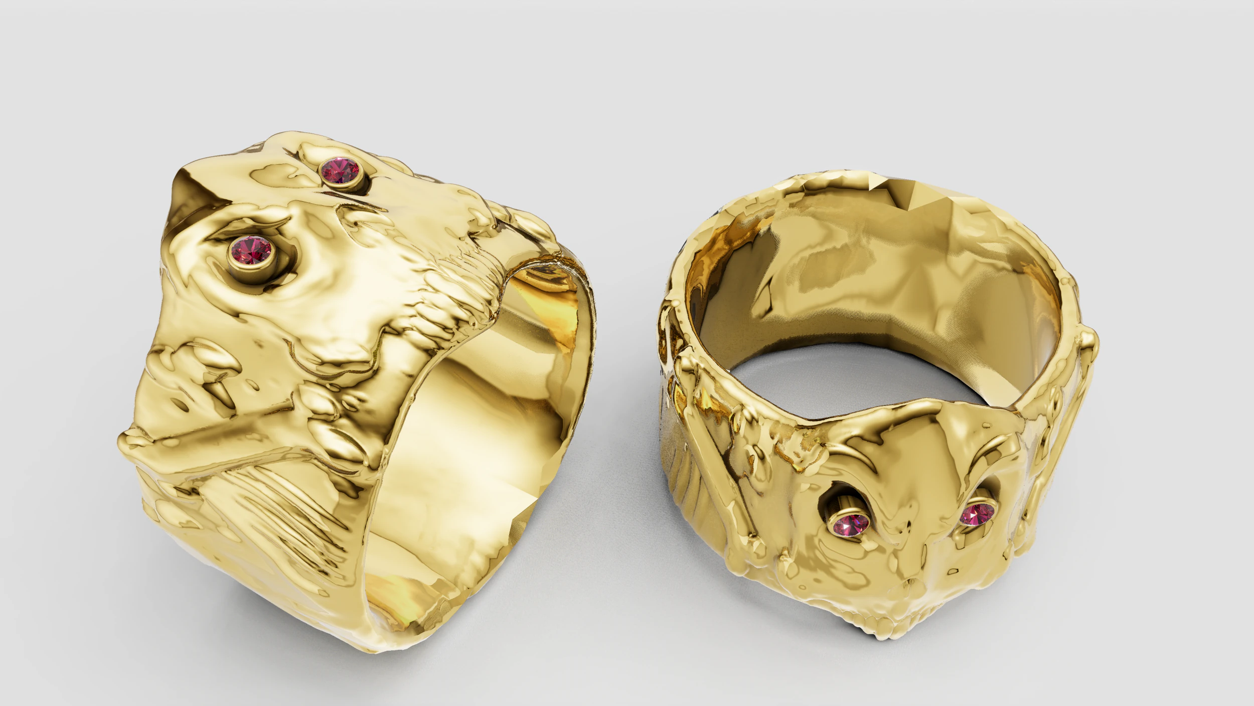 Pink Gemstone Jewelry 3D Print Model .c4d .max .obj .3ds .fbx .stl .blend 
