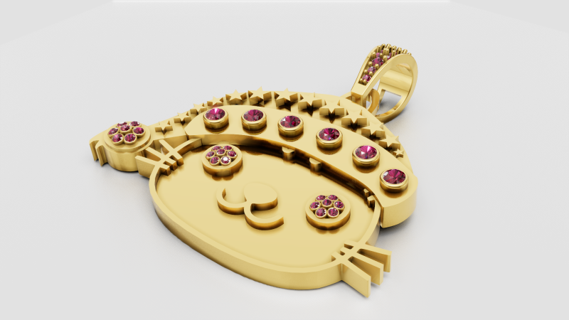 Cute Character Jewelry 3D 프린트 모델 .c4d .max .obj .3ds .fbx .stl .blend