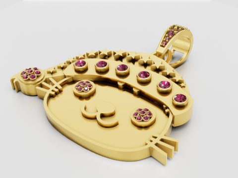 Cute Character Jewelry 3D 打印模型