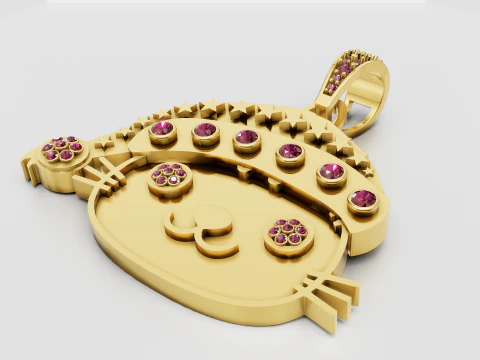 Perhiasan Karakter Lucu Model Cetak 3D