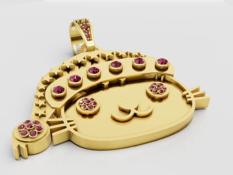 Cute Character Jewelry 3D Print Model