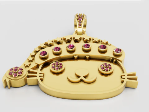 Cute Character Jewelry 3D Print Model