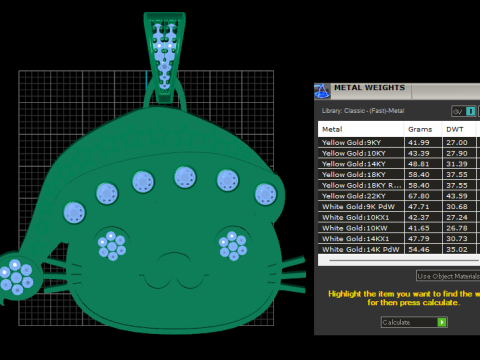 Cute Character Jewelry 3D 프린트 모델