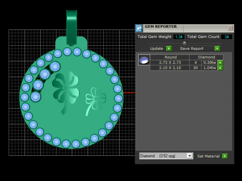 Joias de luxo Modelo de Impressão 3D