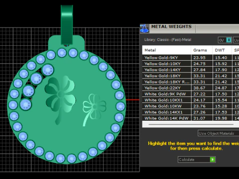 Joias de luxo Modelo de Impressão 3D