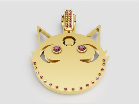 Cartoon Style Pendant 3D 打印模型