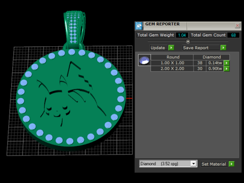 Gold Pendant Design 3D Принт Модель