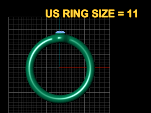 优雅的粉色宝石戒指 3D 打印模型
