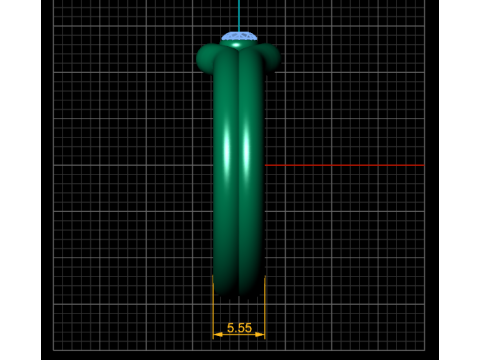 优雅的粉色宝石戒指 3D 打印模型
