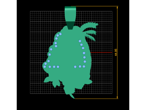 Floral Tropical Pendant Modèles 3D en vedette