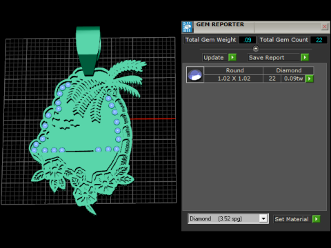 Floral Tropical Pendant Modèles 3D en vedette