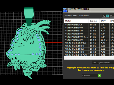 Floral Tropical Pendant Modèles 3D en vedette