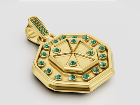 Geometric Pendant 3Dプリントモデル