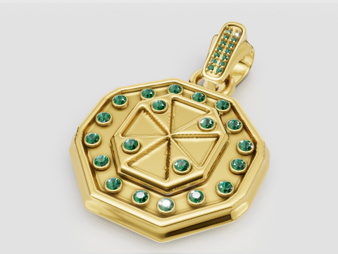 Geometric Pendant 3Dプリントモデル