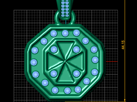 Geometric Pendant 3Dプリントモデル