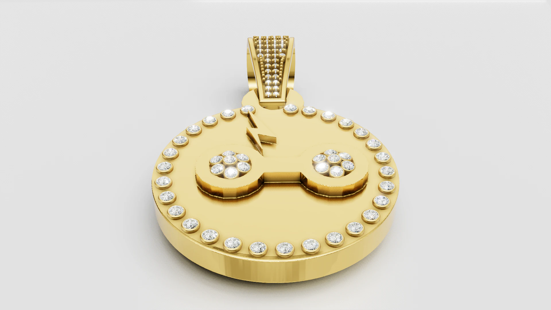 Statement Pendant 3D Print Model .c4d .max .obj .3ds .fbx .stl .blend