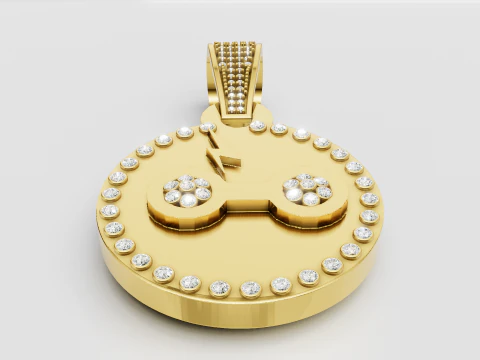 声明吊坠 3D 打印模型