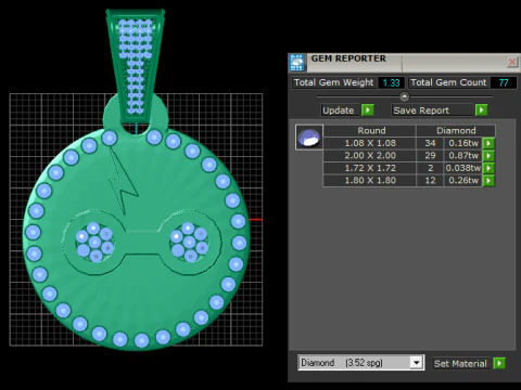 Statement Pendant 3D Print Model