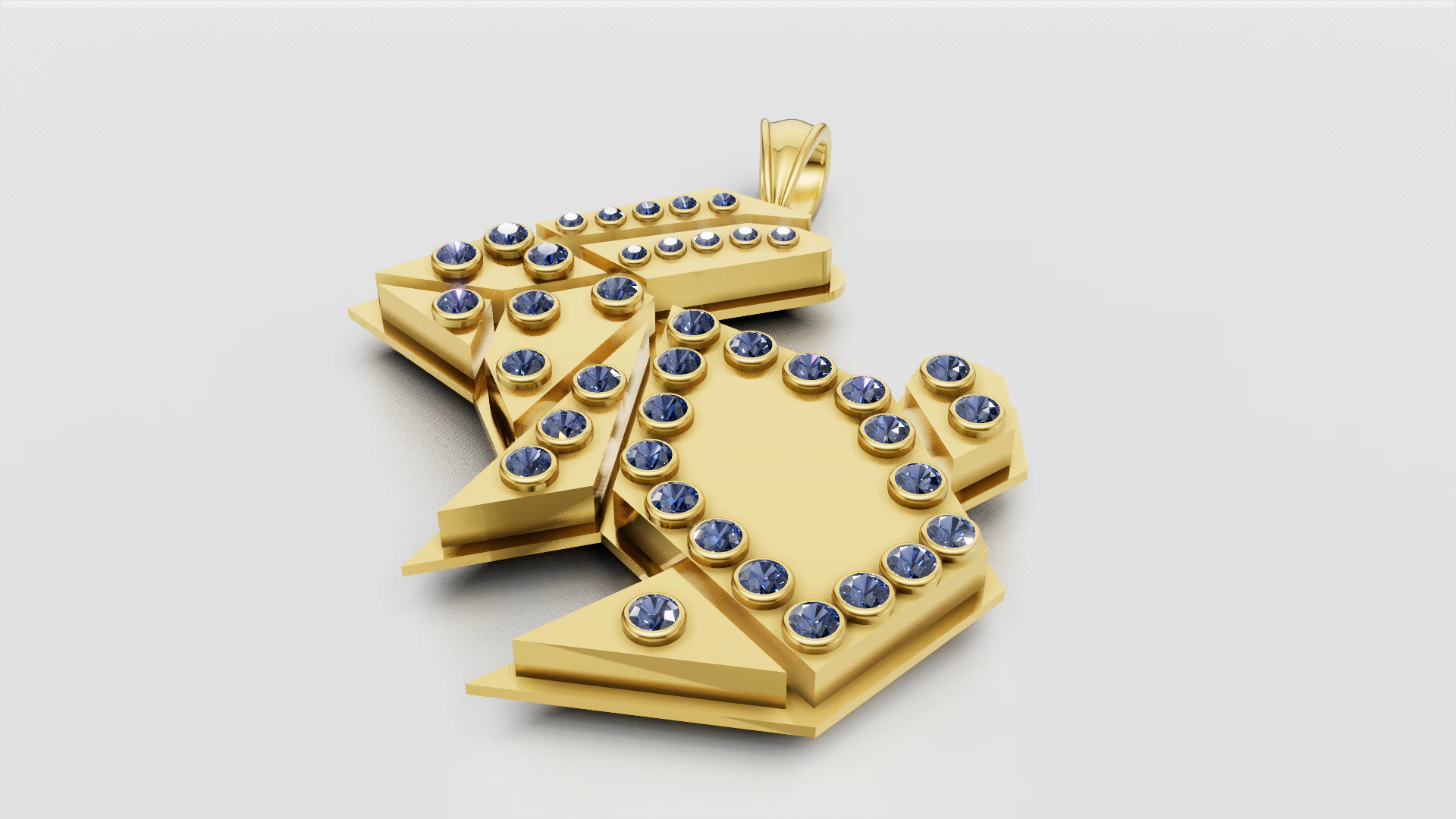 Customizable Jewelry 3D Print Model .c4d .max .obj .3ds .fbx .stl .blend 