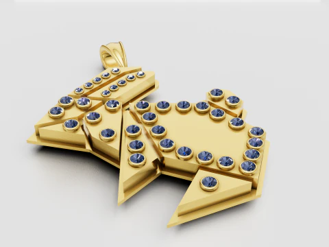 Customizable Jewelry 3D Print Model