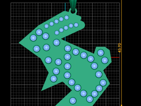 Customizable Jewelry 3D Print Model
