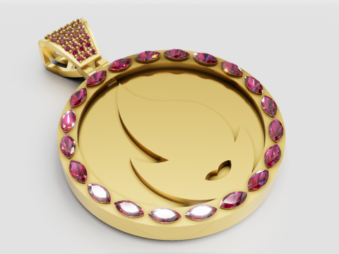 Gold flame jewelry Modelo de impresión 3D