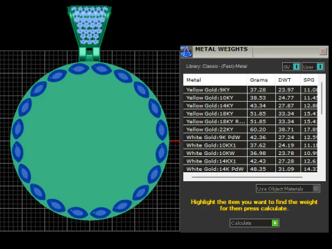 Gold flame jewelry 3D Print Model