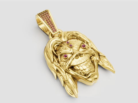 Skull pendant 3D प्रिंट मॉडल