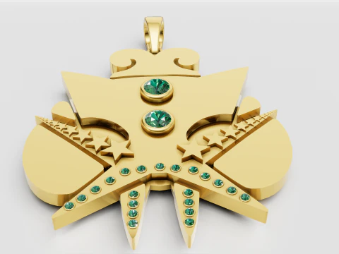 星星吊坠 3D 打印模型