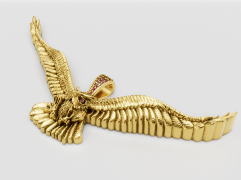 Gold owl jewelry Modello di stampa 3D