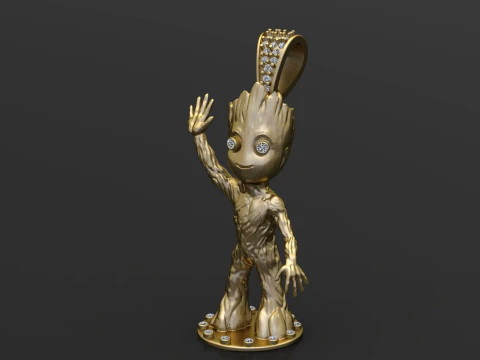 Подвеска с милым персонажем 3D Принт Модель