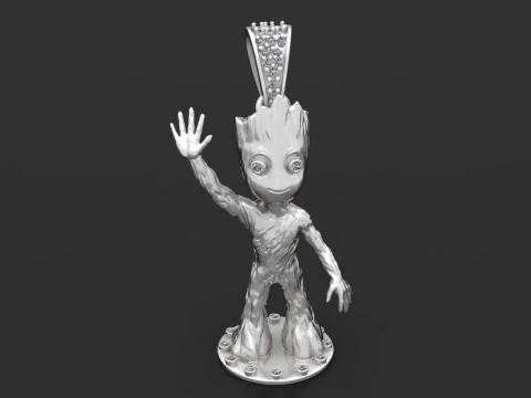 Cute character pendant 3D Print Model